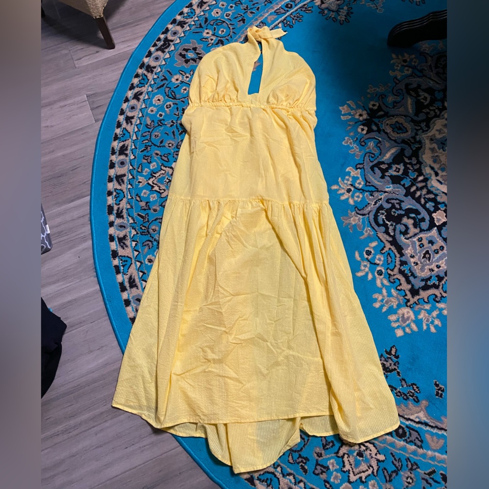 JustFab Yellow Maxi Dress